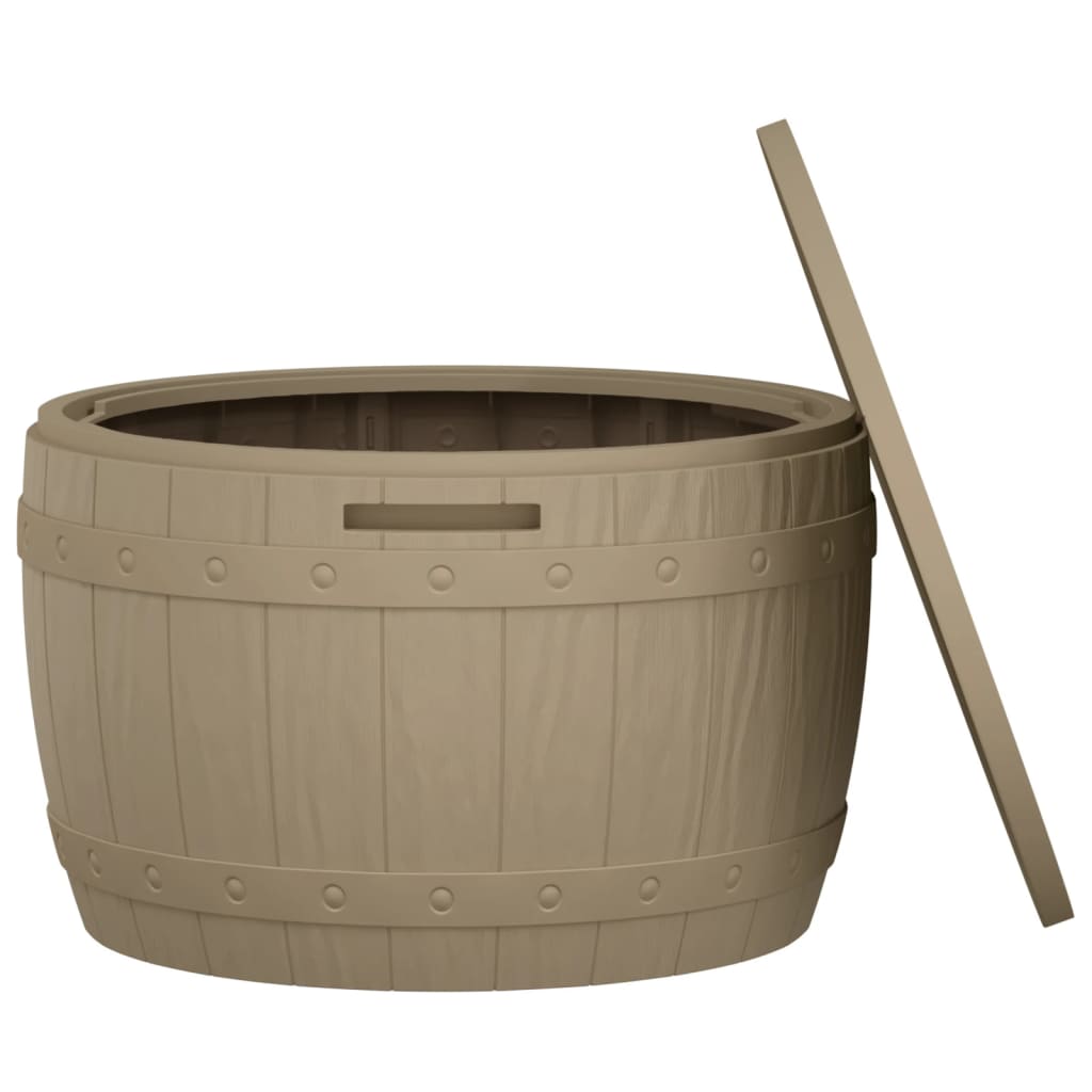 Μπαούλο Αποθήκευσης Κήπου 3 σε 1 Αν. Καφέ από Πολυπροπυλένιο