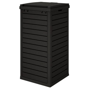 Κάδος Απορριμμάτων Εξ. Χώρου Μαύρος 41x41x86 εκ. Πολυπροπυλένιο