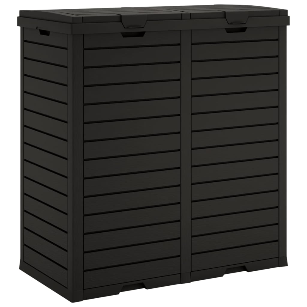 Εξωτερικός Κάδος Απορριμμάτων Μαύρος 78x41x86 εκ Πολυπροπυλένιο - Pakobazaar