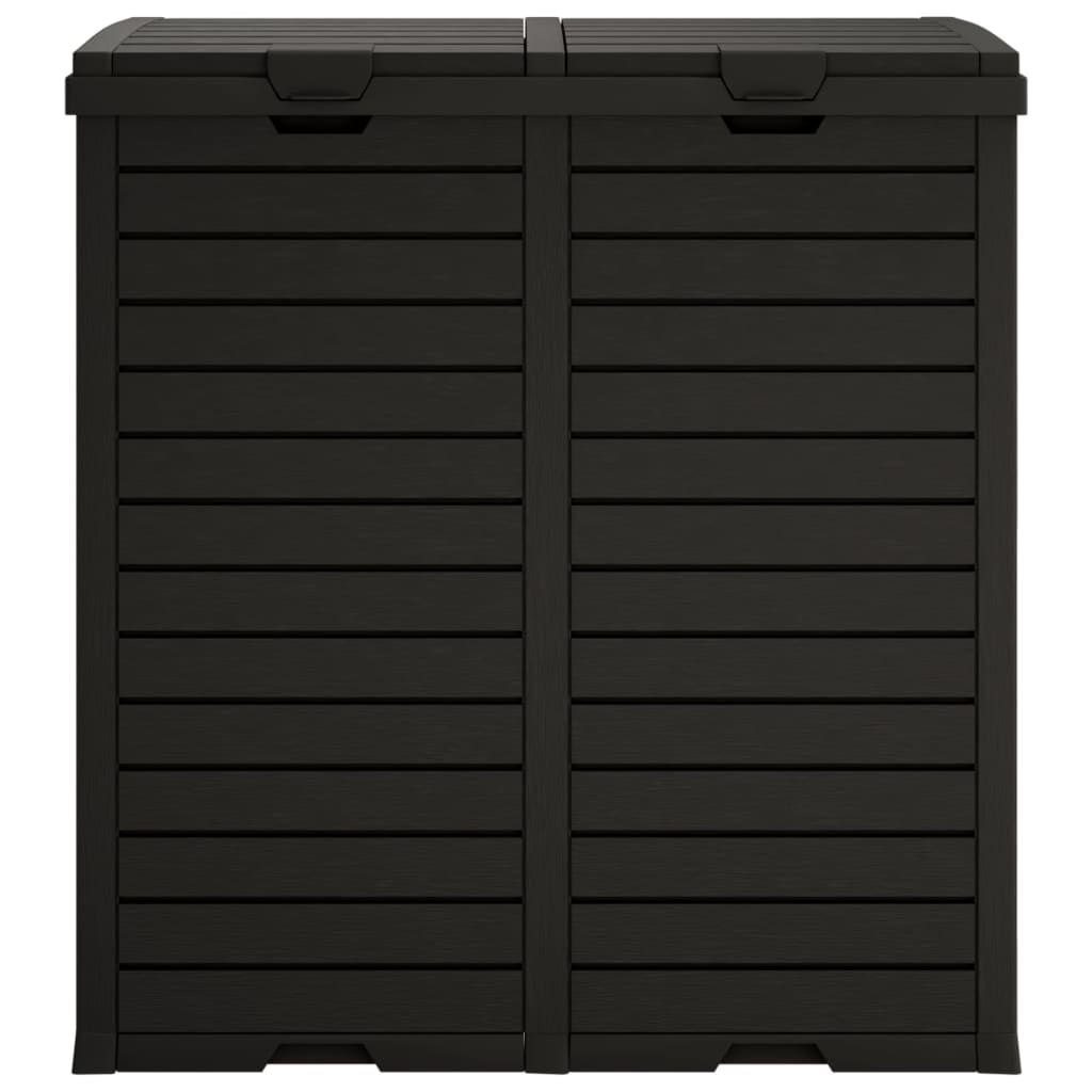 Εξωτερικός Κάδος Απορριμμάτων Μαύρος 78x41x86 εκ Πολυπροπυλένιο - Pakobazaar