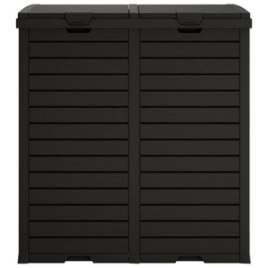 Εξωτερικός Κάδος Απορριμμάτων Μαύρος 78x41x86 εκ Πολυπροπυλένιο - Pakobazaar