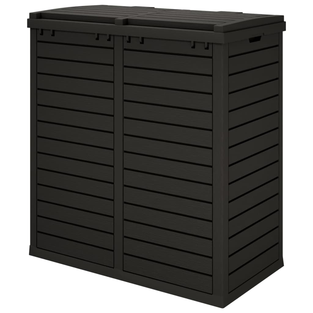Εξωτερικός Κάδος Απορριμμάτων Μαύρος 78x41x86 εκ Πολυπροπυλένιο - Pakobazaar