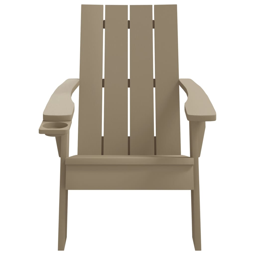 Καρέκλα Κήπου Adirondack Αν. Καφέ 75x88,5x89,5 εκ. Πολυπρ/λένιο