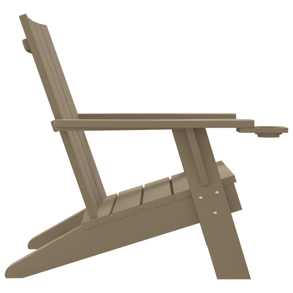 Καρέκλα Κήπου Adirondack Αν. Καφέ 75x88,5x89,5 εκ. Πολυπρ/λένιο