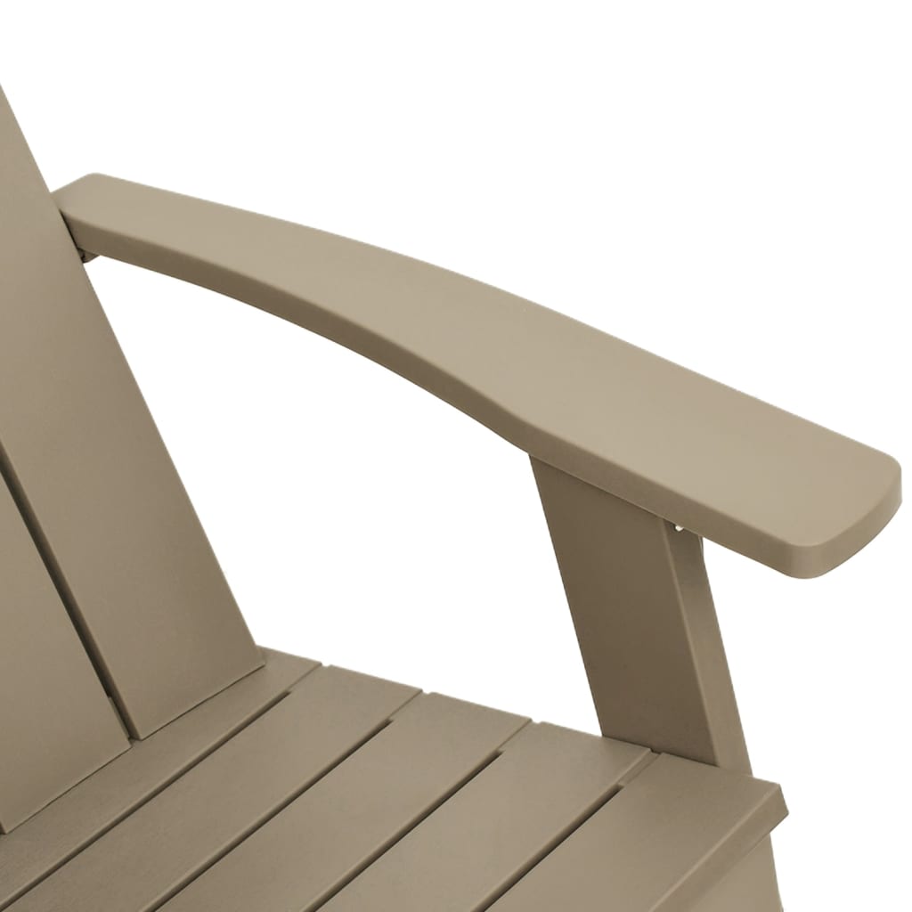 Καρέκλα Κήπου Adirondack Αν. Καφέ 75x88,5x89,5 εκ. Πολυπρ/λένιο