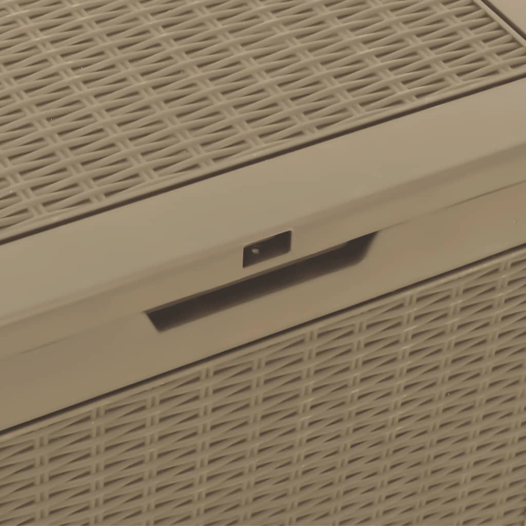 Μπαούλο Αποθήκευσης Κήπου Αν. Καφέ 55,5x43x53 εκ Πολυπροπυλένιο