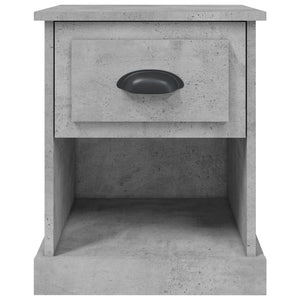 Κομοδίνο Γκρι Σκυρ. 39x39x47,5 εκ. από Επεξεργασμένο Ξύλο