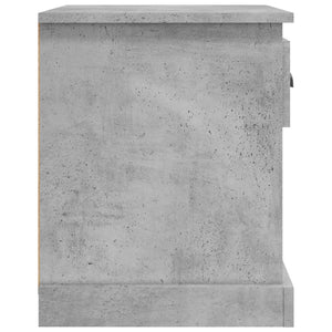 Κομοδίνο Γκρι Σκυρ. 39x39x47,5 εκ. από Επεξεργασμένο Ξύλο