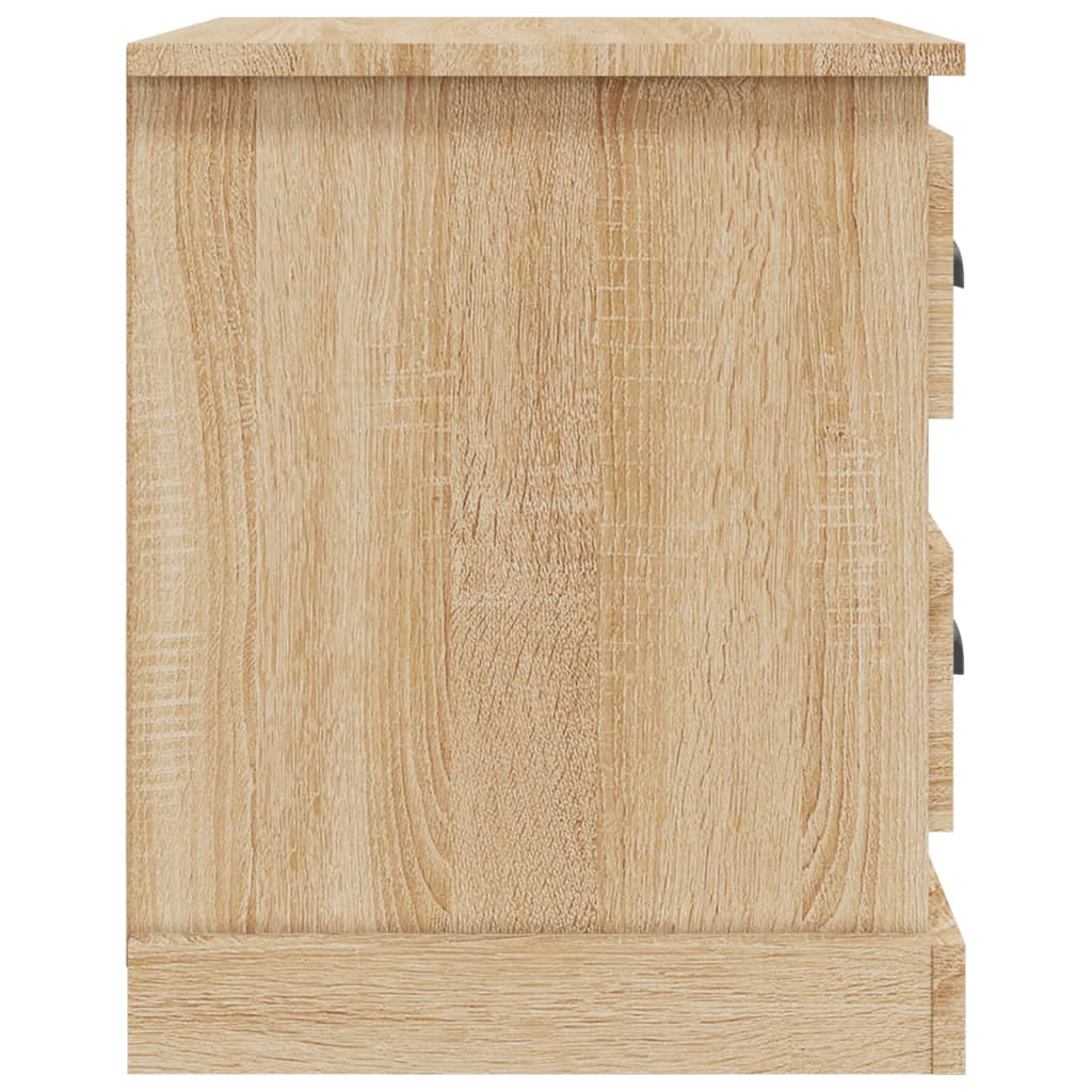 Κομοδίνα 2 τεμ. Sonoma Oak 39x39x47,5εκ. από Επεξεργασμένο Ξύλο