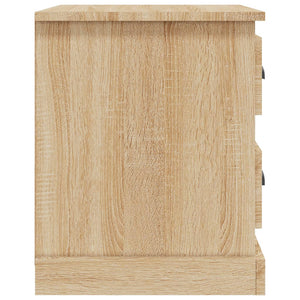 Κομοδίνα 2 τεμ. Sonoma Oak 39x39x47,5εκ. από Επεξεργασμένο Ξύλο