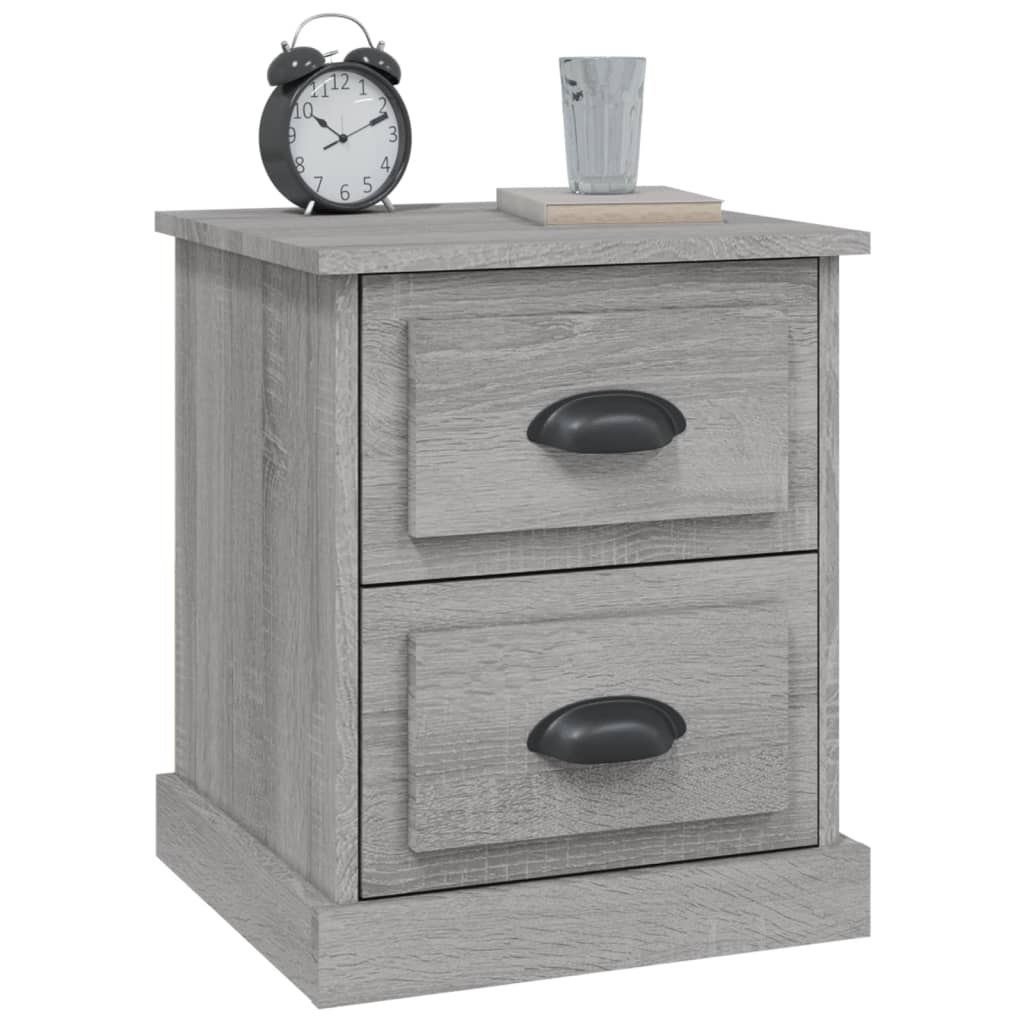 Κομοδίνο Γκρι Sonoma 39x39x47,5 εκ. από Επεξεργασμένο Ξύλο