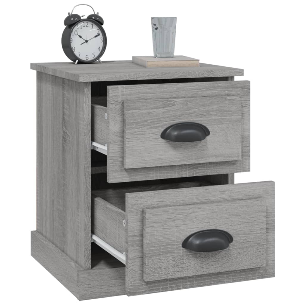 Κομοδίνο Γκρι Sonoma 39x39x47,5 εκ. από Επεξεργασμένο Ξύλο