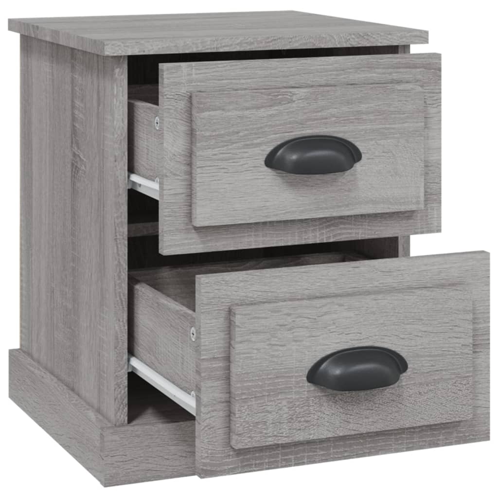 Κομοδίνο Γκρι Sonoma 39x39x47,5 εκ. από Επεξεργασμένο Ξύλο