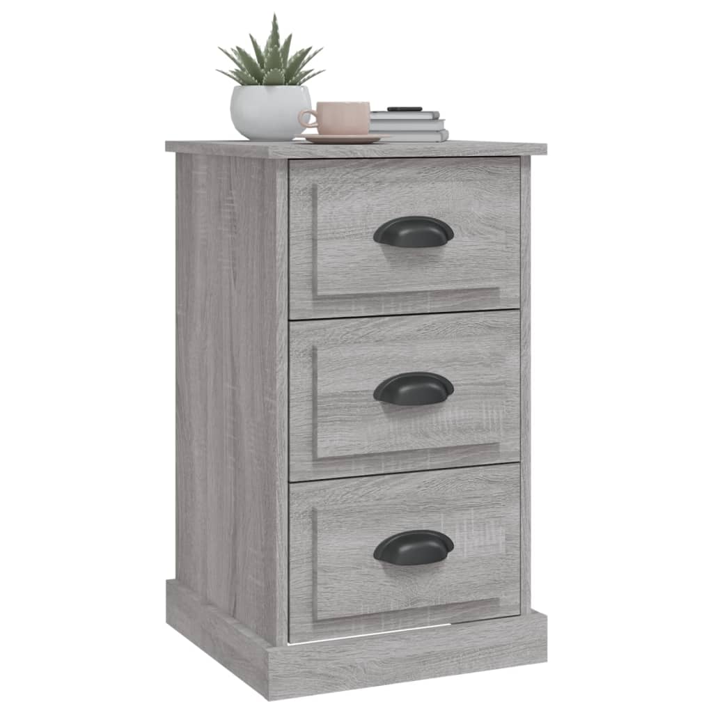 Κομοδίνο Γκρι Sonoma 39x39x67 εκ. από Επεξεργασμένο Ξύλο