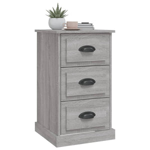 Κομοδίνο Γκρι Sonoma 39x39x67 εκ. από Επεξεργασμένο Ξύλο