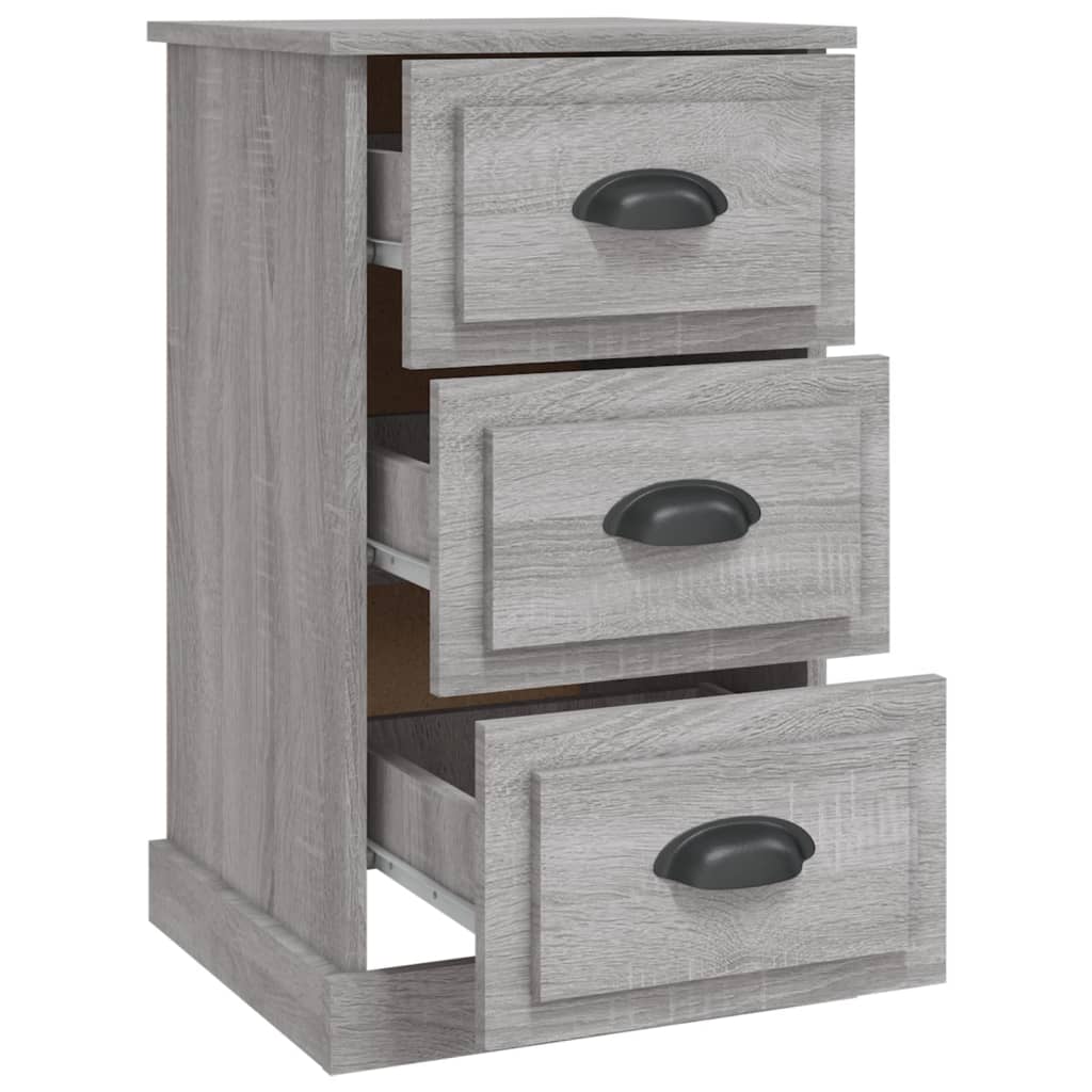 Κομοδίνο Γκρι Sonoma 39x39x67 εκ. από Επεξεργασμένο Ξύλο