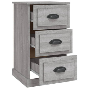 Κομοδίνο Γκρι Sonoma 39x39x67 εκ. από Επεξεργασμένο Ξύλο