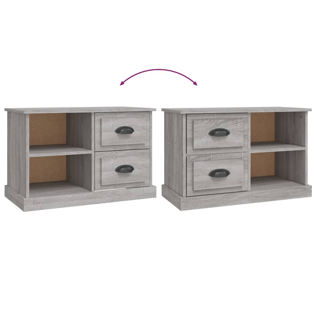 Έπιπλο Τηλεόρασης Γκρι Sonoma 73x35,5x47,5εκ. από Επεξεργ. Ξύλο