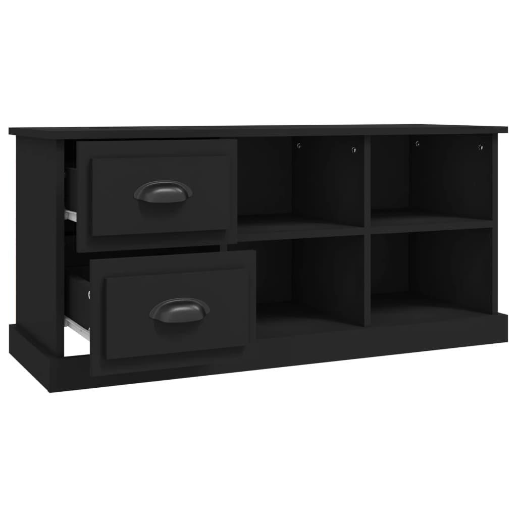 Έπιπλο Τηλεόρασης Μαύρο 102x35,5x47,5 εκ. Επεξεργασμένο Ξύλο