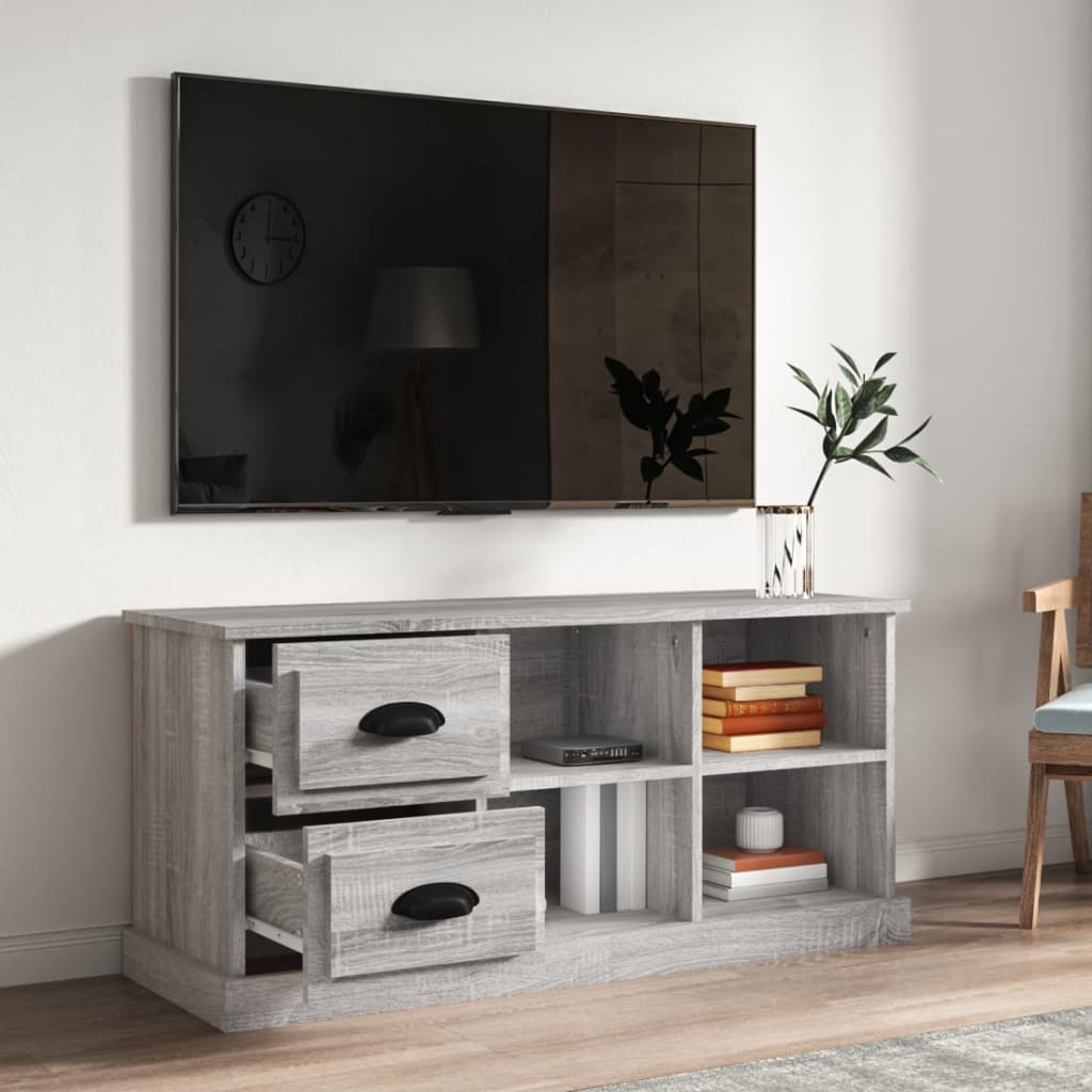 Έπιπλο Τηλεόρασης Γκρι Sonoma 102x35,5x47,5 εκ. Επεξεργ. Ξύλο