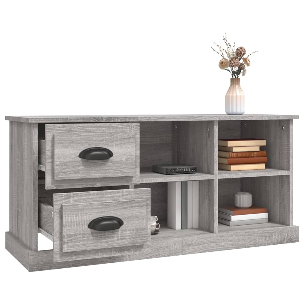 Έπιπλο Τηλεόρασης Γκρι Sonoma 102x35,5x47,5 εκ. Επεξεργ. Ξύλο