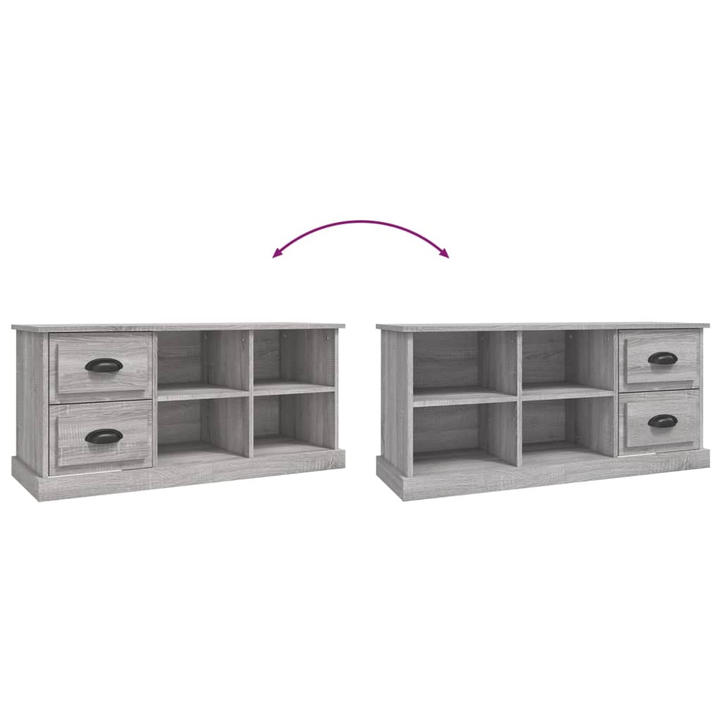 Έπιπλο Τηλεόρασης Γκρι Sonoma 102x35,5x47,5 εκ. Επεξεργ. Ξύλο