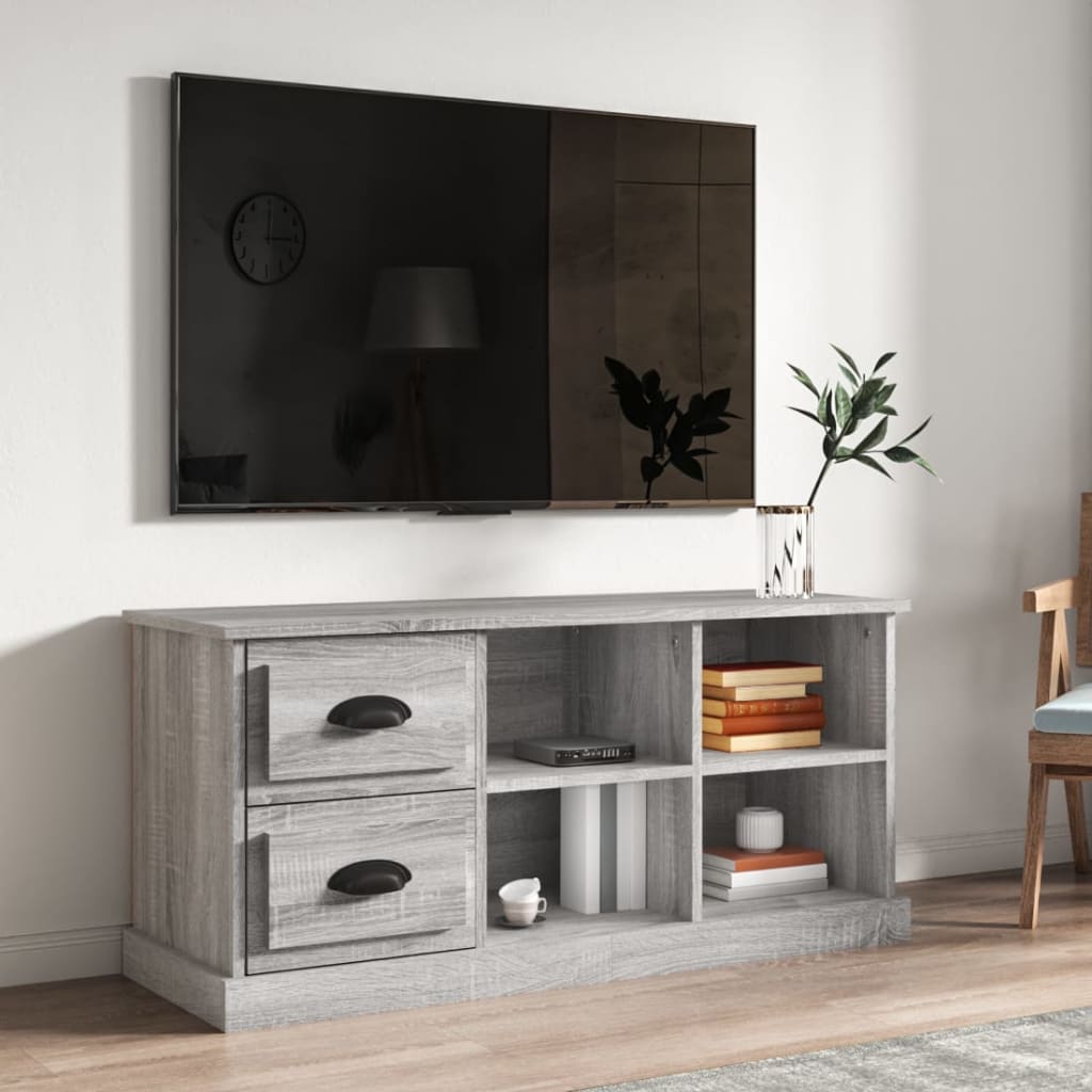 Έπιπλο Τηλεόρασης Γκρι Sonoma 102x35,5x47,5 εκ. Επεξεργ. Ξύλο