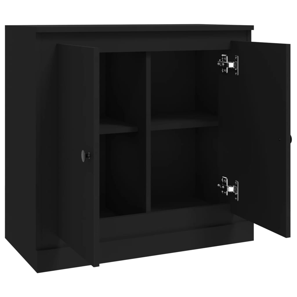 Ντουλάπι Μαύρο 70 x 35,5 x 67,5 εκ. από Επεξεργασμένο Ξύλο