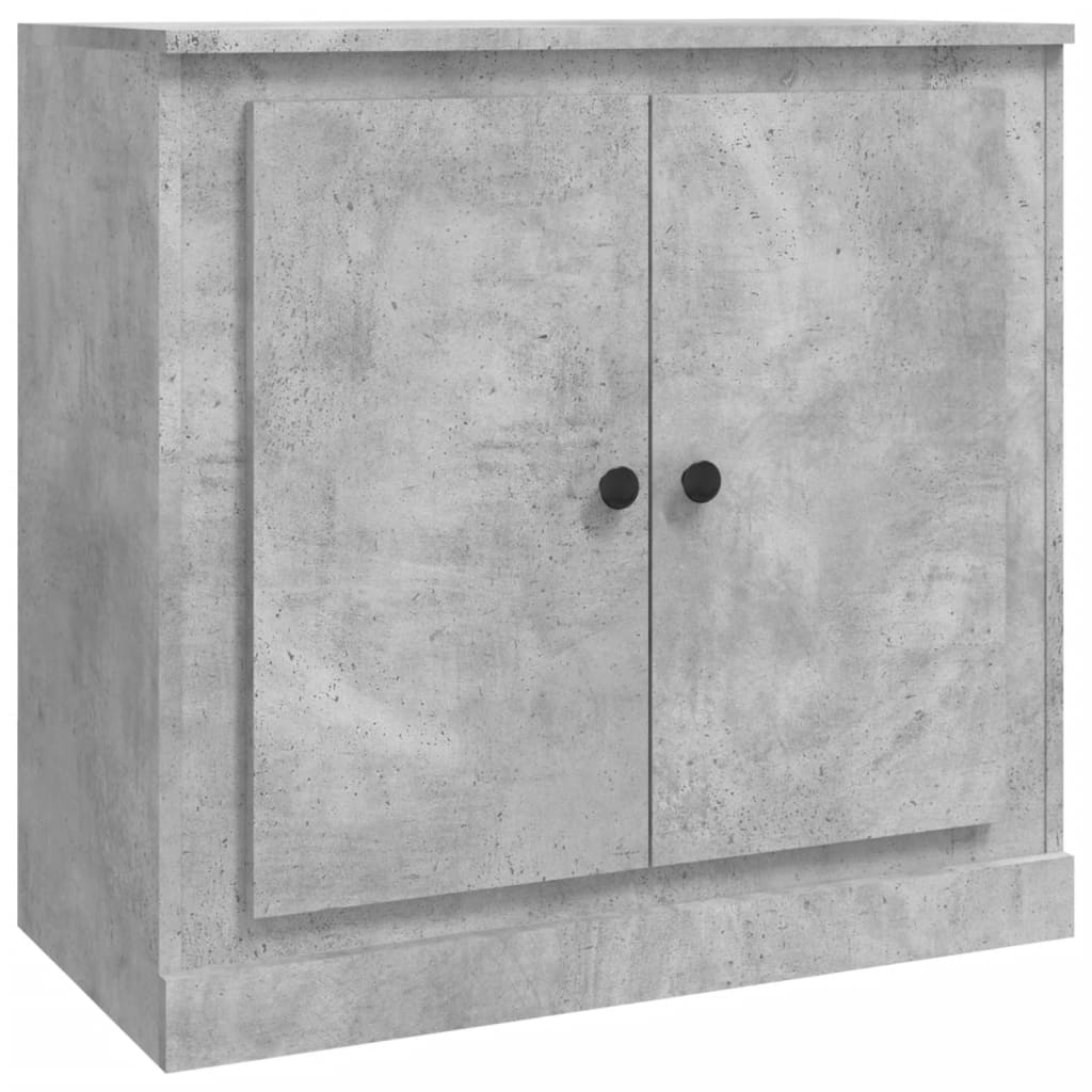 Μπουφές Γκρι Σκυροδέματος 70x35,5x67,5 εκ. Επεξεργασμένο Ξύλο