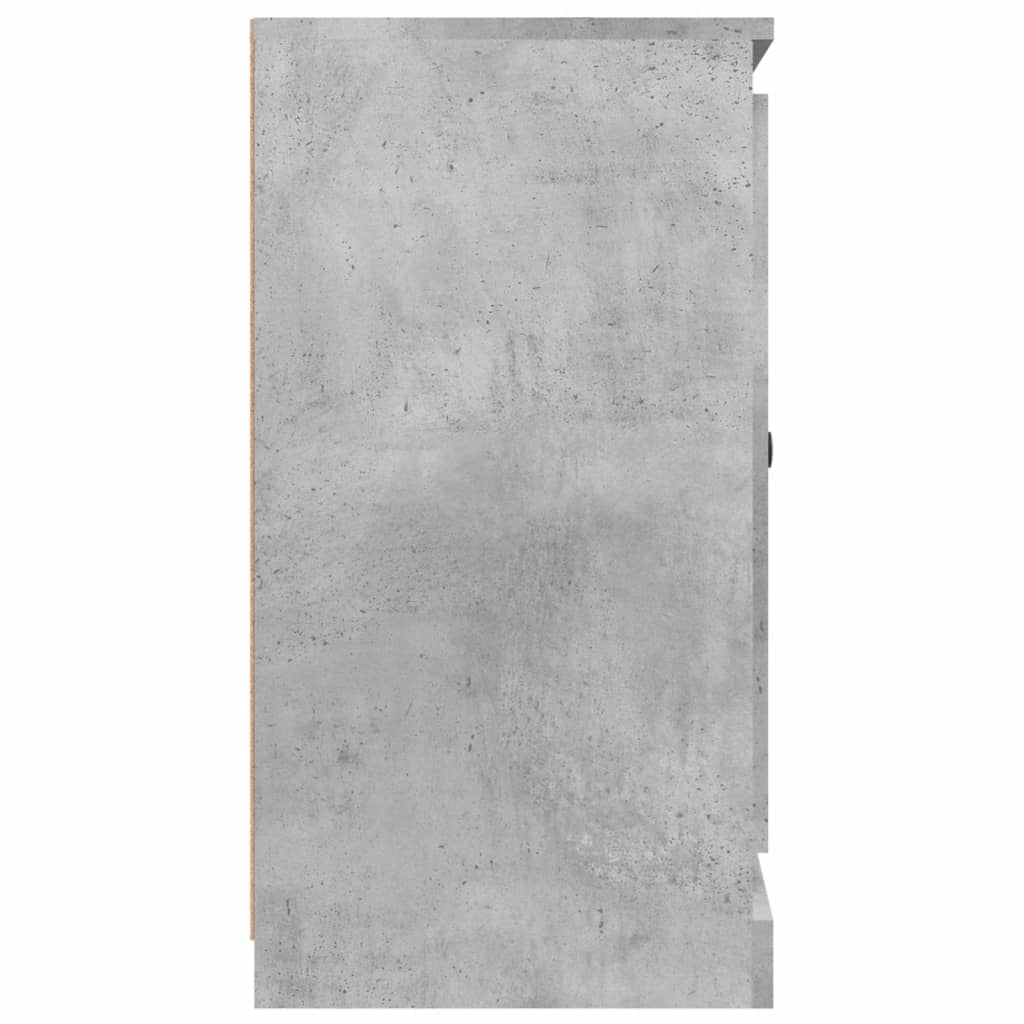 Μπουφές Γκρι Σκυροδέματος 70x35,5x67,5 εκ. Επεξεργασμένο Ξύλο