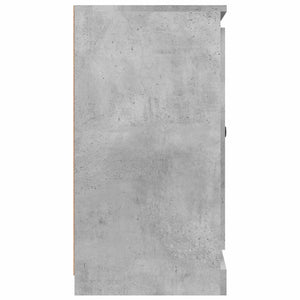 Μπουφές Γκρι Σκυροδέματος 70x35,5x67,5 εκ. Επεξεργασμένο Ξύλο