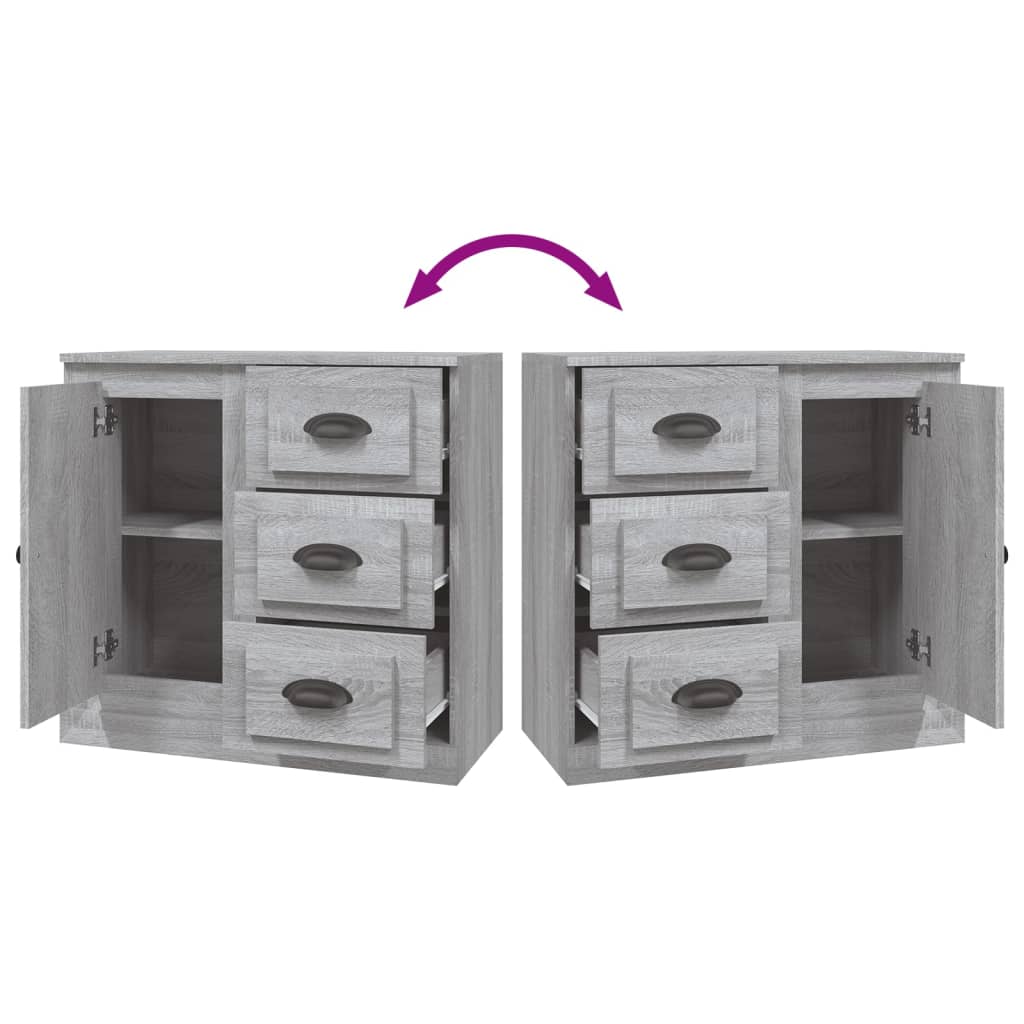 Μπουφές Γκρι Sonoma 70x35,5x67,5 εκ. από Επεξεργασμένο Ξύλο