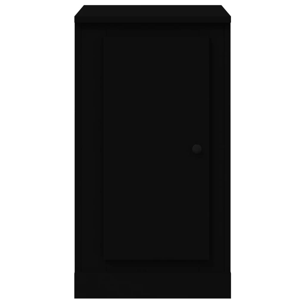 Ντουλάπια 2 τεμ. Μαύρα 37,5x35,5x67,5 εκ. Επεξεργασμένο Ξύλο