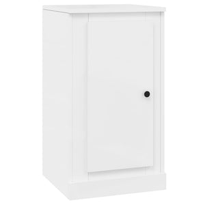Ντουλάπια 2 τεμ. Γυαλι. Λευκό 37,5x35,5x67,5 εκ. Επεξεργ. Ξύλο