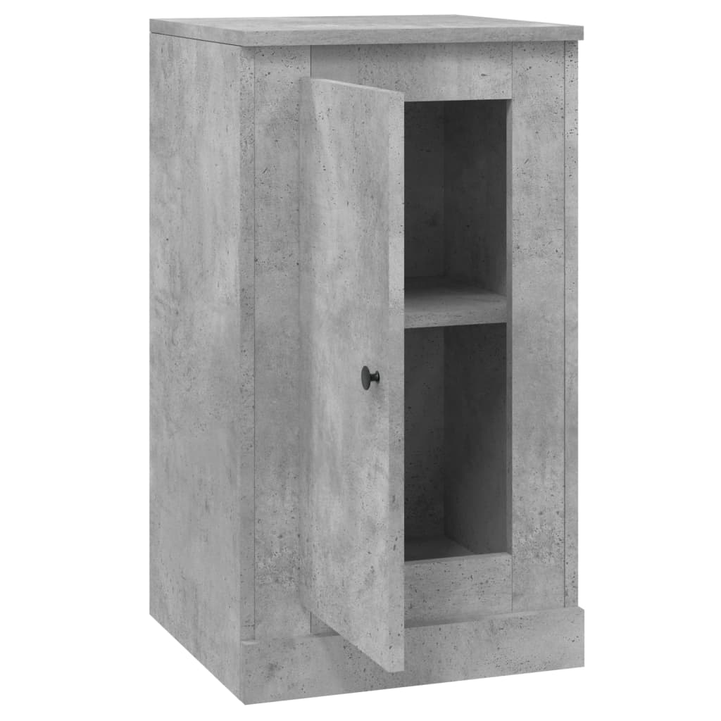 Ντουλάπια 2 τεμ. Γκρι Σκυροδέματος 37,5x35,5x67,5 εκ. Επ. Ξύλο
