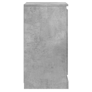 Ντουλάπια 2 τεμ. Γκρι Σκυροδέματος 37,5x35,5x67,5 εκ. Επ. Ξύλο