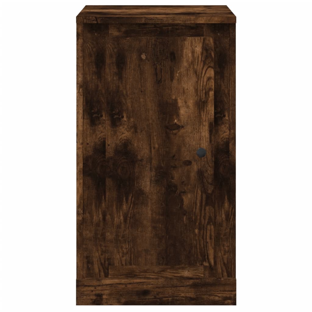 Ντουλάπια 2 τεμ. Καπνιστή Δρυς 37,5x35,5x67,5 εκ Επεξεργ. Ξύλο