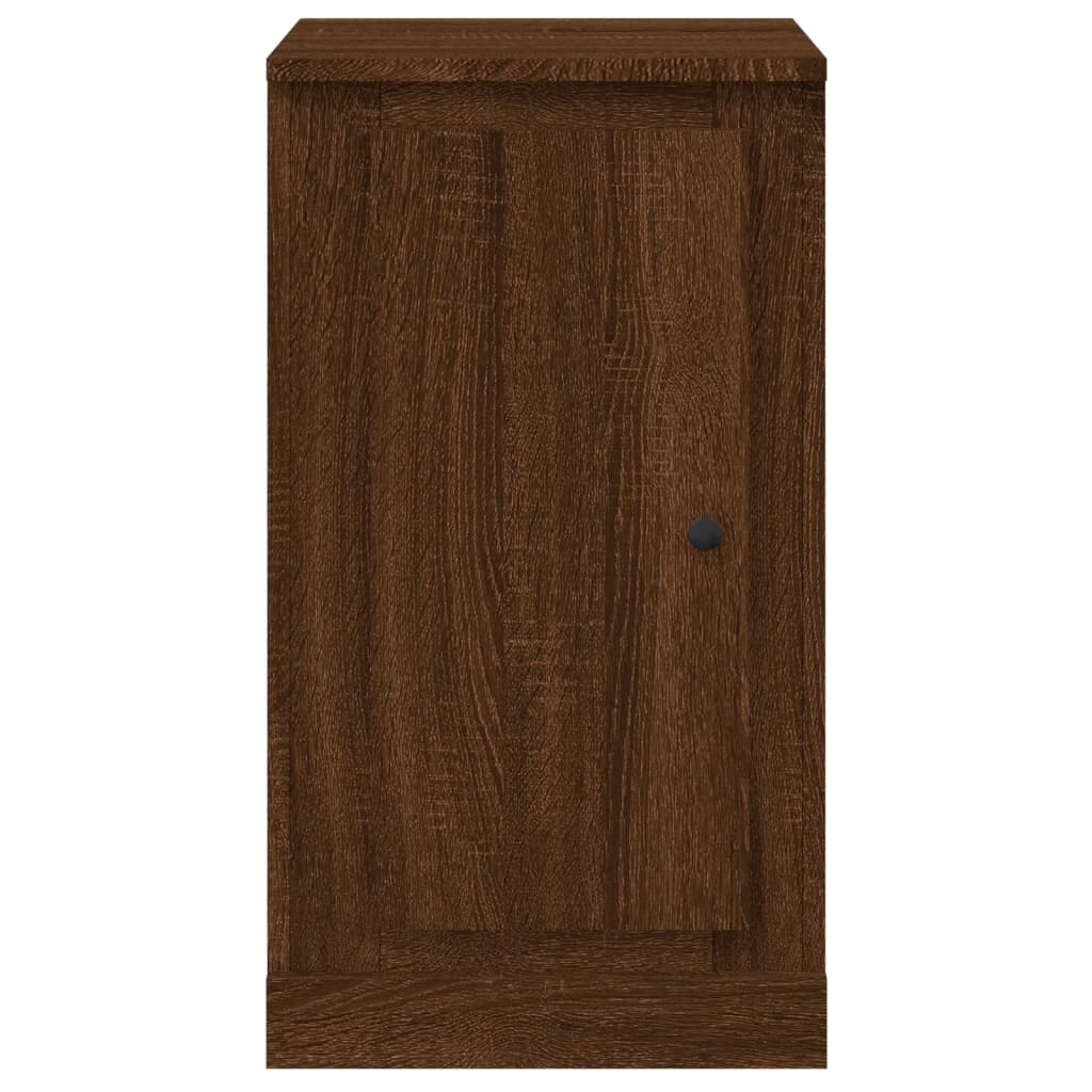 Ντουλάπια 2 τεμ. Καφέ Δρυς 37,5x35,5x67,5 εκ Επεξεργ. Ξύλο