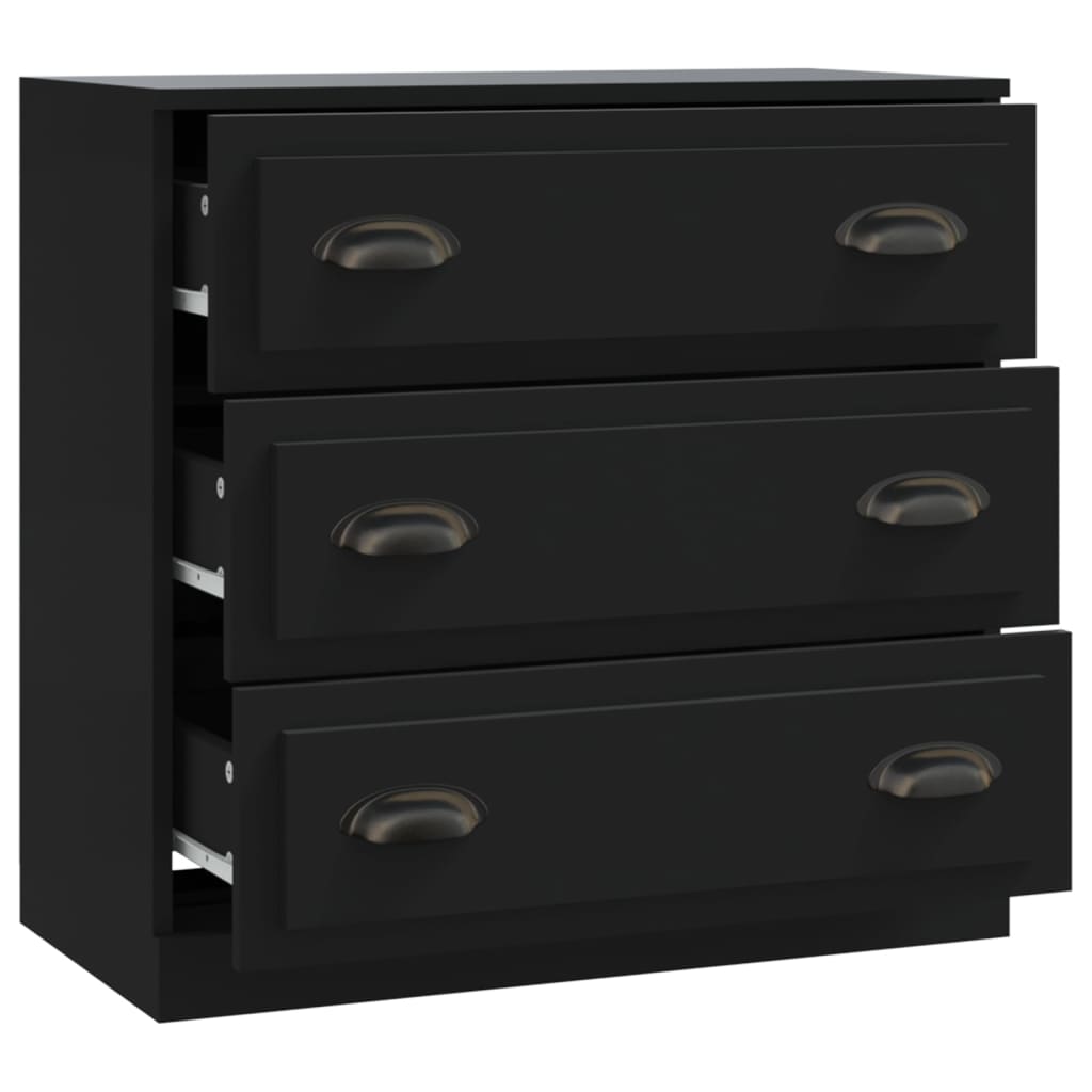 Ντουλάπι Μαύρο 70 x 35,5 x 67,5 εκ. από Επεξεργασμένο Ξύλο