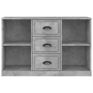 Μπουφές Γκρι Σκυροδέματος 104,5x35,5x67,5 εκ Επεξεργασμένο Ξύλο