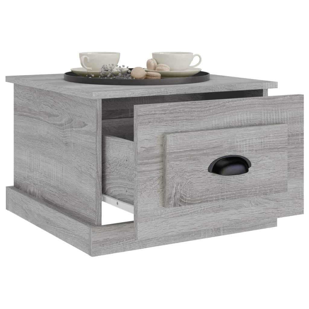 Τραπεζάκι Σαλονιού Γκρι Sonoma 50x50x35 εκ. Επεξεργασμένο Ξύλο