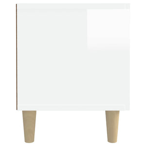 Έπιπλο Τηλεόρασης Γυαλ. Λευκό 180x31,5x40 εκ Επεξεργασμένο Ξύλο - Pakobazaar