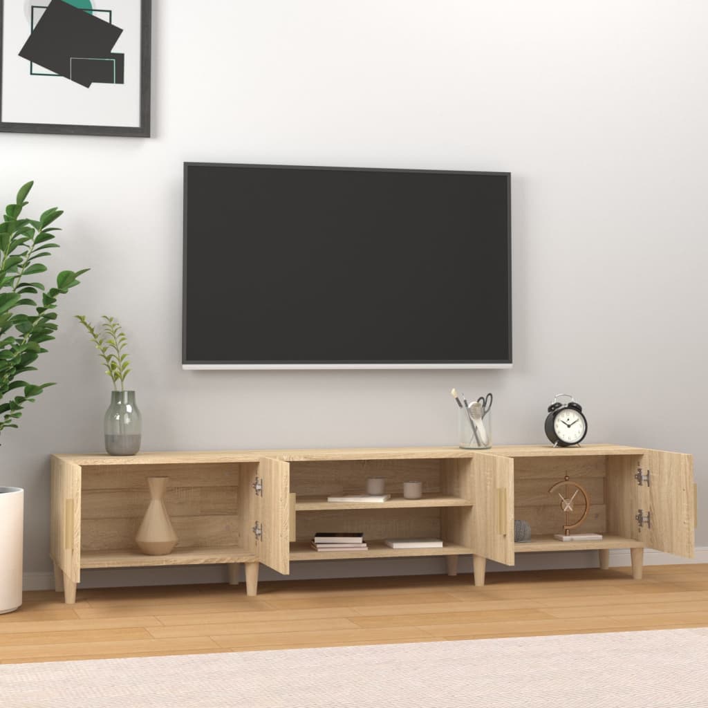 Έπιπλο Τηλεόρασης Sonoma Δρυς 180x31,5x40 εκ. από Τεχνητό Ξύλο - Pakobazaar