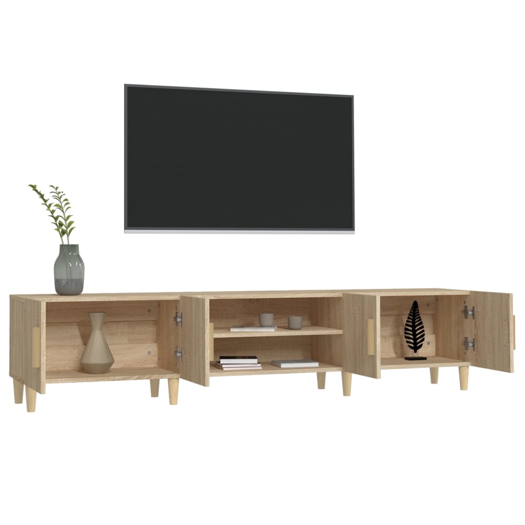Έπιπλο Τηλεόρασης Sonoma Δρυς 180x31,5x40 εκ. από Τεχνητό Ξύλο - Pakobazaar