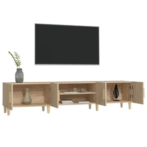 Έπιπλο Τηλεόρασης Sonoma Δρυς 180x31,5x40 εκ. από Τεχνητό Ξύλο - Pakobazaar