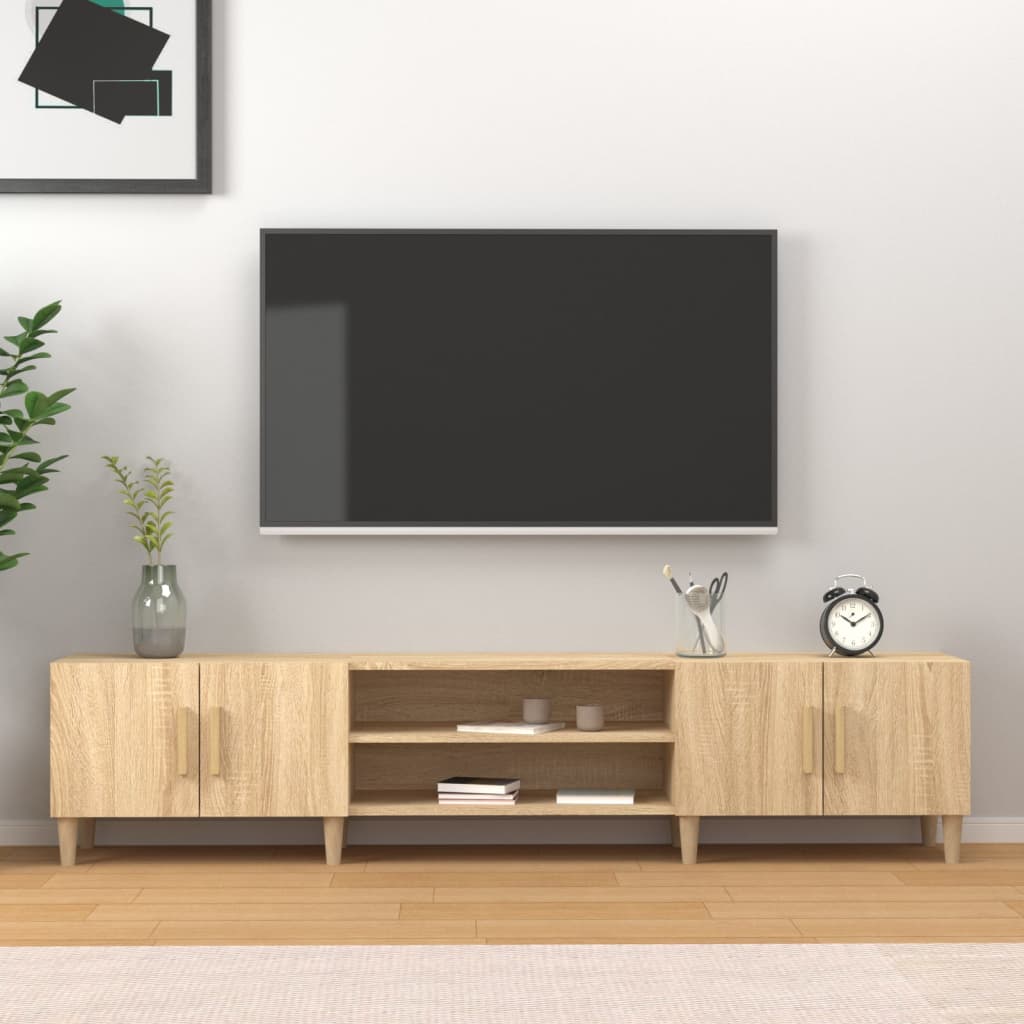 Έπιπλο Τηλεόρασης Sonoma Δρυς 180x31,5x40 εκ. από Τεχνητό Ξύλο - Pakobazaar