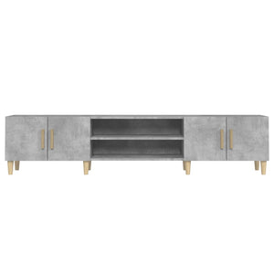 Έπιπλο Τηλεόρασης Γκρι Σκυρ. 180x31,5x40 εκ. Επεξ. Ξύλο - Pakobazaar
