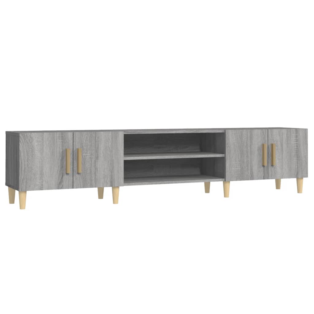 Έπιπλο Τηλεόρασης Γκρι Sonoma 180x31,5x40 εκ. από Επεξεργ. Ξύλο