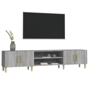 Έπιπλο Τηλεόρασης Γκρι Sonoma 180x31,5x40 εκ. από Επεξεργ. Ξύλο