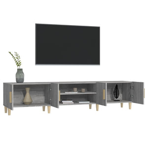 Έπιπλο Τηλεόρασης Γκρι Sonoma 180x31,5x40 εκ. από Επεξεργ. Ξύλο